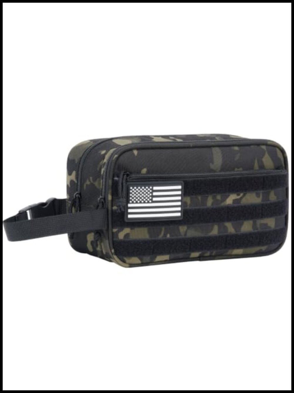 Tactical Toiletry Bag Water Resistant Travel Hygiene Organizer